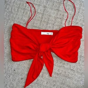 Wilfred Tie-Front Crop Top